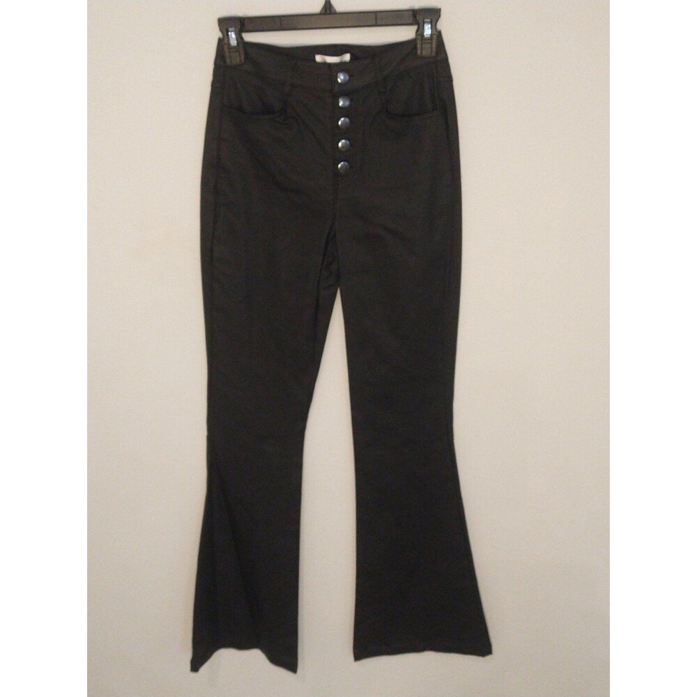 Gb flared leg faux leather pants Sz 3 City Party Y2K